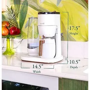 Café Specialty Grind and Brew Coffee Maker, Single-Serve Option, 10-Cup Thermal Carafe, WiFi Enabled Technology, Smart Home Kitchen Essentials, SCA Certified, Barista-Quality Brew, Stainless Steel