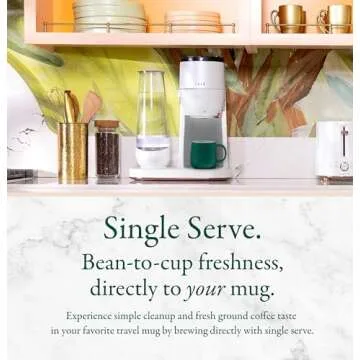 Café Specialty Grind and Brew Coffee Maker, Single-Serve Option, 10-Cup Thermal Carafe, WiFi Enabled Technology, Smart Home Kitchen Essentials, SCA Certified, Barista-Quality Brew, Stainless Steel