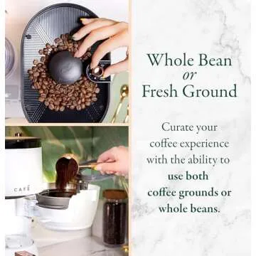 Café Specialty Grind and Brew Coffee Maker, Single-Serve Option, 10-Cup Thermal Carafe, WiFi Enabled Technology, Smart Home Kitchen Essentials, SCA Certified, Barista-Quality Brew, Stainless Steel