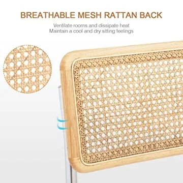 Mid Century Modern Dining Chairs Set of 2 Upholstered