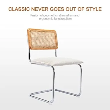 Mid Century Modern Dining Chairs Set of 2 Upholstered