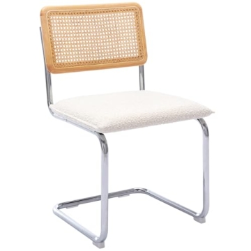 Mid Century Modern Dining Chairs Set of 2 Upholstered