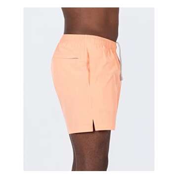 Layer 8 Men's Swim Shorts with Zip Pocket and Comfort Features