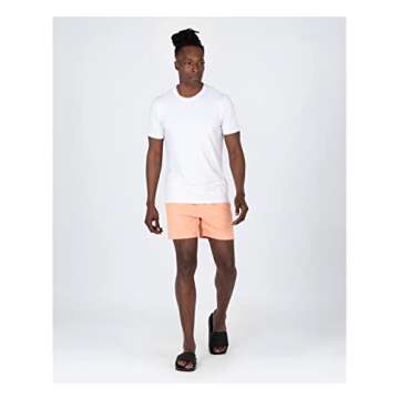 Layer 8 Men's Swim Shorts with Zip Pocket and Comfort Features