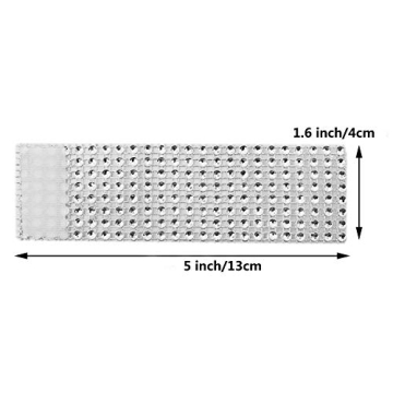 KPOSIYA Napkin Rings Elegant Rhinestone Set 120 Pieces