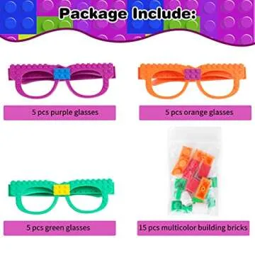 Building Blocks Party Glasses for Kids Fun and Creativity