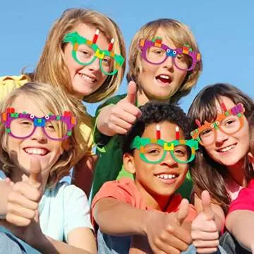 Building Blocks Party Glasses for Kids Fun and Creativity