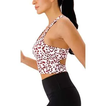 JOYSPELS Women's Criss-Cross Sports Bras for Comfort