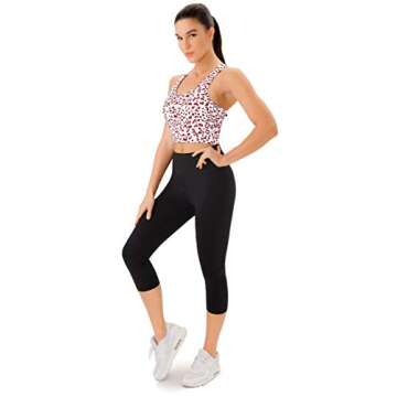 JOYSPELS Women's Criss-Cross Sports Bras for Comfort