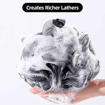 Mesh Bath Sponges 4-Pack for Men & Women - 50g Loofah