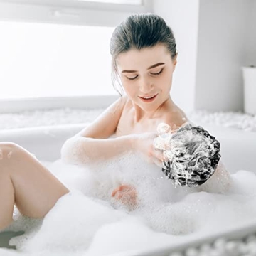 Mesh Bath Sponges 4-Pack for Men & Women - 50g Loofah