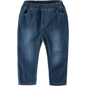 Toddler Boys Bow Tie Shirt and Denim Pants Set