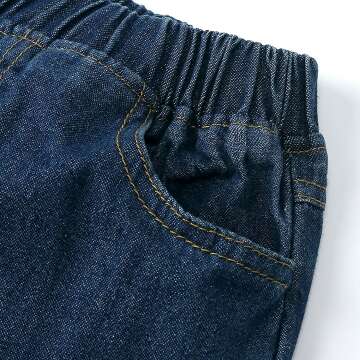 Toddler Boys Bow Tie Shirt and Denim Pants Set