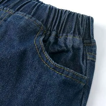 Toddler Boys Bow Tie Shirt and Denim Pants Set