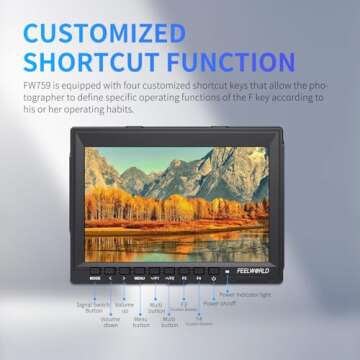 FEELWORLD FW759 Camera Monitor for Videographers
