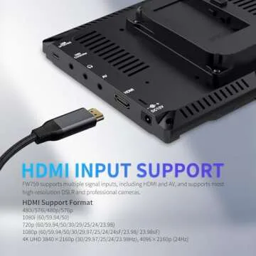 FEELWORLD FW759 Camera Monitor for Videographers