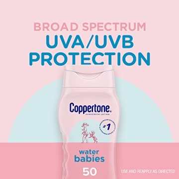 Coppertone WaterBabies SPF 50 Baby Sunscreen Lotion 8 Fl Oz