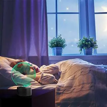 Awesome Wiscky Soccer Night Lights for Kids 3D Illusion