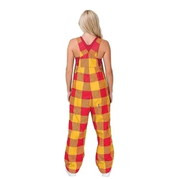 Kansas City Chiefs Women's Plaid Bib Overalls for Fans