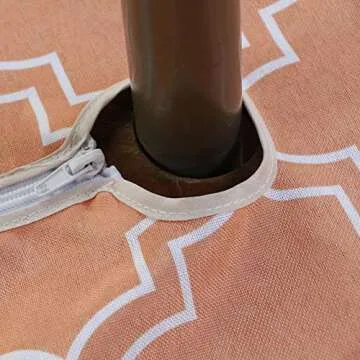 Melaluxe Waterproof Outdoor Tablecloth with Zipper, 60"x102"