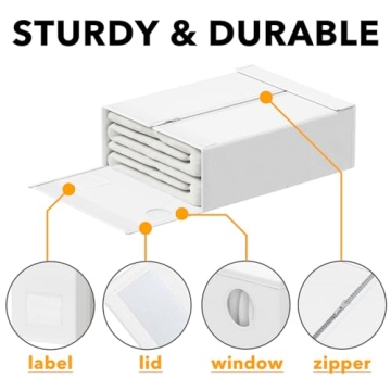 SpaceAid Bed Sheet Organizers for Linen Closet Storage