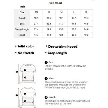 Cropped Hoodie Casual Workout Sweatshirt for Women