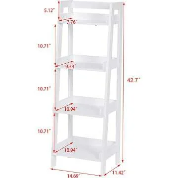 UTEX 4-Tier Ladder Shelf - Stylish & Versatile