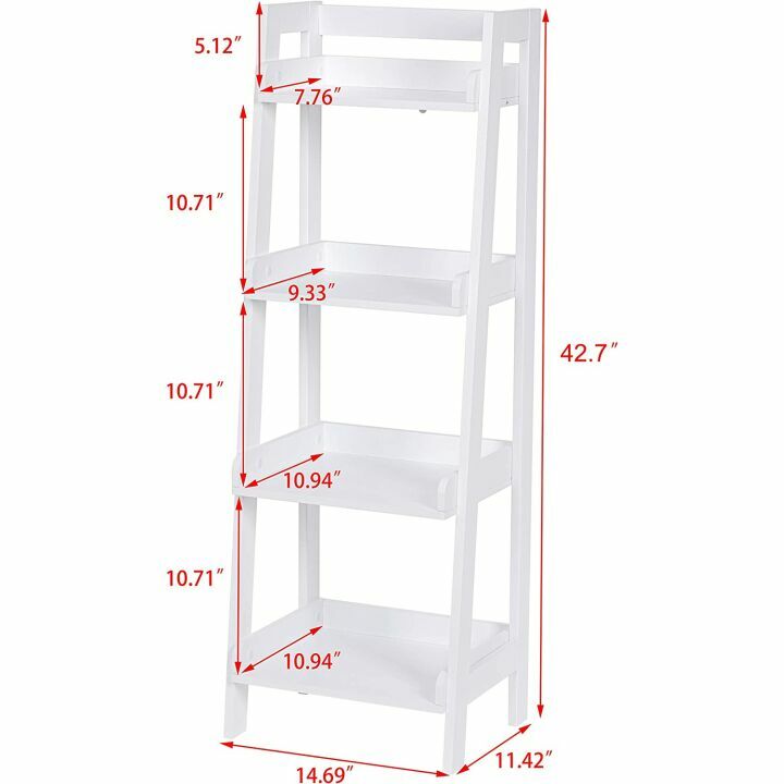 UTEX 4-Tier Ladder Shelf - Stylish & Versatile