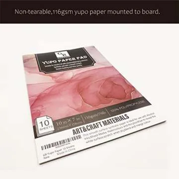 Vibrant GR DZPLUS Yupo Paper for Alcohol Inks | 10x7 inches