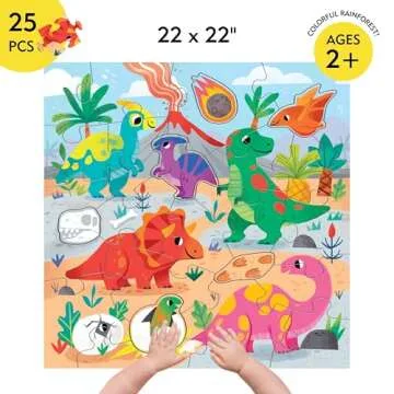 Mudpuppy Garden Bunnies 25 Piece Puzzle for Toddlers - Fun Learning