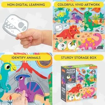 Mudpuppy Garden Bunnies 25 Piece Puzzle for Toddlers - Fun Learning