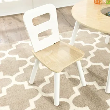 KidKraft Round Table & Chair Set with Storage for Toddlers