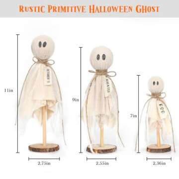 Charming DAZONGE Halloween Ghosts - Set of 3 Decor