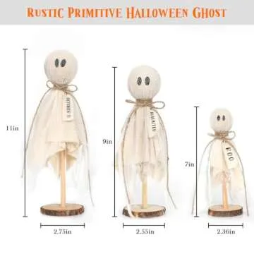 Charming DAZONGE Halloween Ghosts - Set of 3 Decor