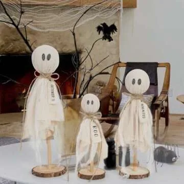 Charming DAZONGE Halloween Ghosts - Set of 3 Decor