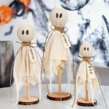 Charming DAZONGE Halloween Ghosts - Set of 3 Decor