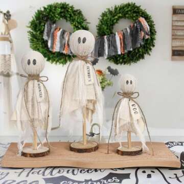 Charming DAZONGE Halloween Ghosts - Set of 3 Decor