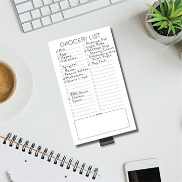 Evercio Magnetic Grocery List Notepad for Fridge