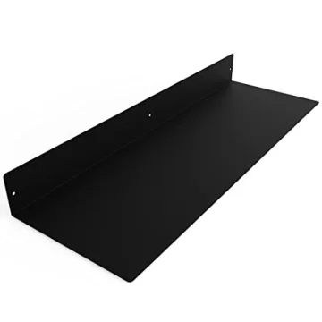 DIY CARTEL Made in USA Linear Floating Shelf - Steel/Metal - Professionally Powder Coated - Industri...