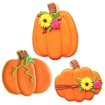 Pumpkin Patch Cookie Cutters Set for Halloween and Thanksgiving