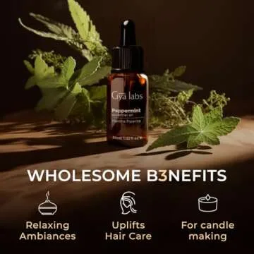 Gya Labs 100% Pure Peppermint Oil for Diffuser & Aromatherapy