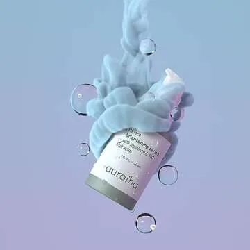Auraiha Glass Face Brightening Serum - With Squalane and AHA Fruit Acids - Suitable for Sensitive Skin - Vegan, Cruelty-Free, Sustainable - Skincare for a Radiant, Makeup-Free Glow