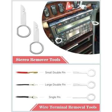 Poraxy 19Pcs Trim Removal Tool,Car Panel Door Audio Trim Removal Tool Kit, Auto Clip Pliers Fastener Remover Pry Tool Set with Storage Bag