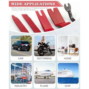 Poraxy 19Pcs Trim Removal Tool,Car Panel Door Audio Trim Removal Tool Kit, Auto Clip Pliers Fastener Remover Pry Tool Set with Storage Bag