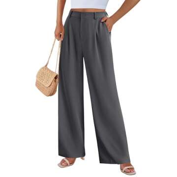 PRETTYGARDEN Women's Casual Wide Leg Pants for Elegance
