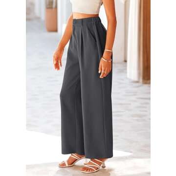PRETTYGARDEN Women's Casual Wide Leg Pants for Elegance