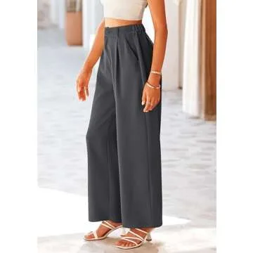 PRETTYGARDEN Women's Casual Wide Leg Pants for Elegance