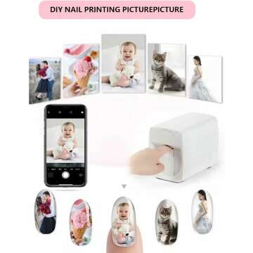 Mini Portable 3D Nail Art Printer - Fast & Easy