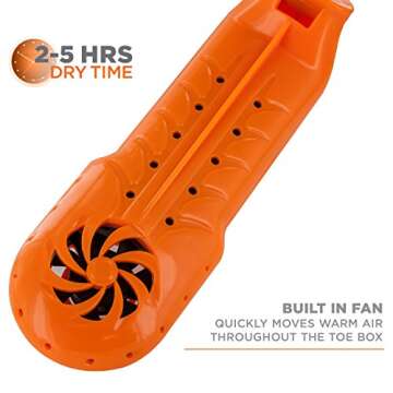 DryGuy 2140 Travel Dry DX Boot Shoe Dryer, One Size, Orange and Black
