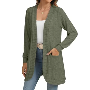 YSYOKOW Women's Open Front Cardigan with Pockets